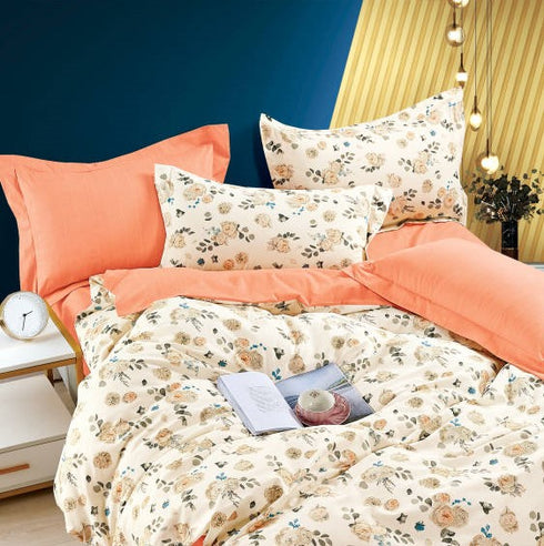 San Diego 250 TC King Size 100% Cotton Imported Bed Sheet Set with 2 Pillow Covers by Florida